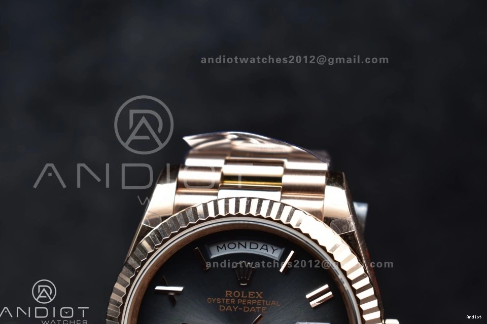 AllSeason on DayDate RG QF Edition Steel 40 V4 Slate 904L Dial Ombre 711 A2836 Best President Weight) (Gain Bracelet 0716